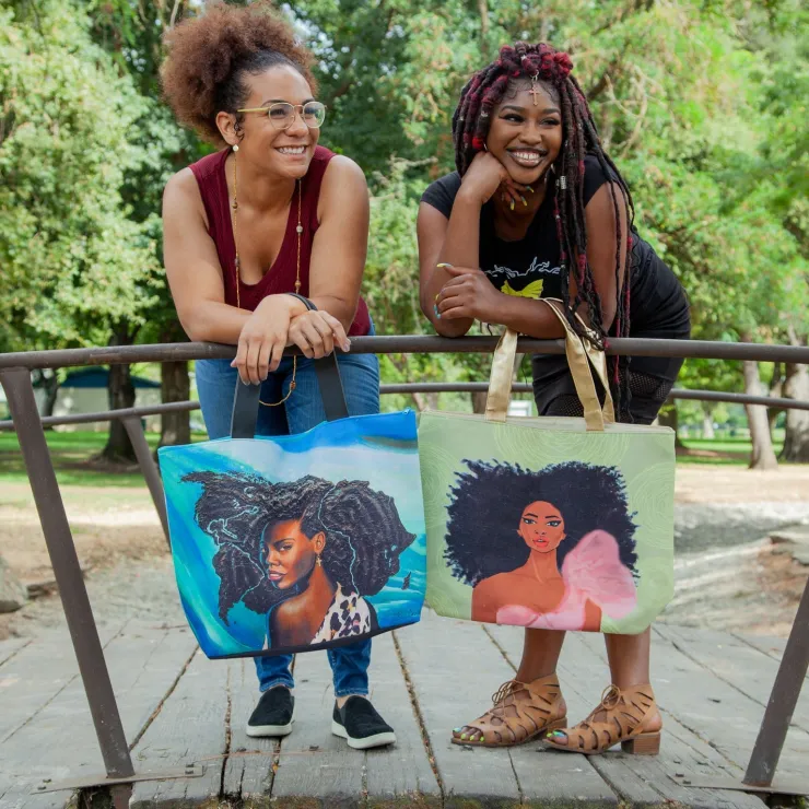 Canvas Handbags^African American Expressions WONDERFULLY MADE CANVAS HANDBAG